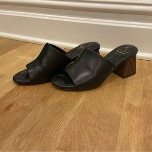 Sam Edelman mule sandals block heal